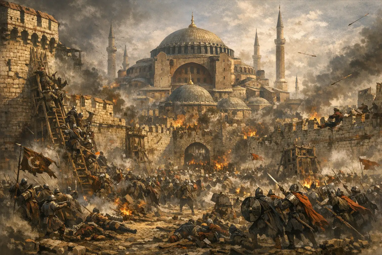 Quale evento del 1204 richiama più chiaramente questa immagine?