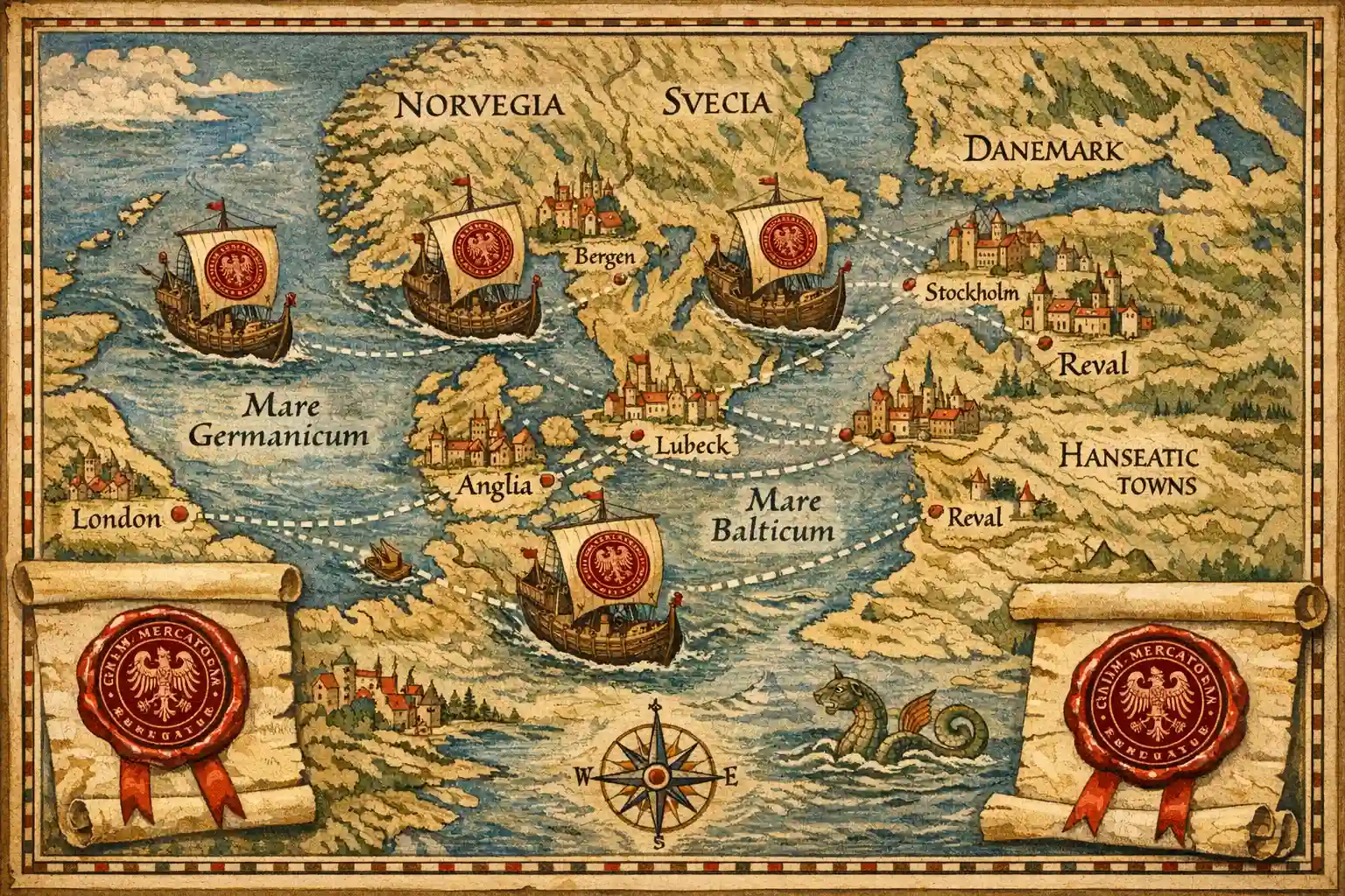 Quale alleanza commerciale è maggiormente associata alle città dell'Europa settentrionale e al commercio marittimo?